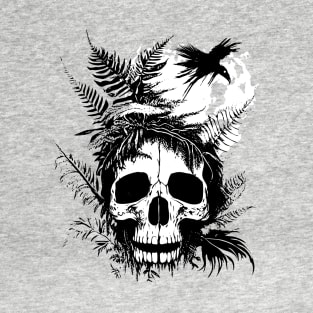 Psychedelic Ink Fern Skull T-Shirt